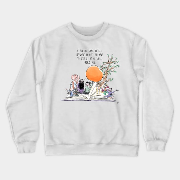 Roald Dahl Day Crewneck Sweatshirt by hollydoesart